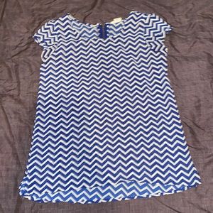Blue stripes girls blouse